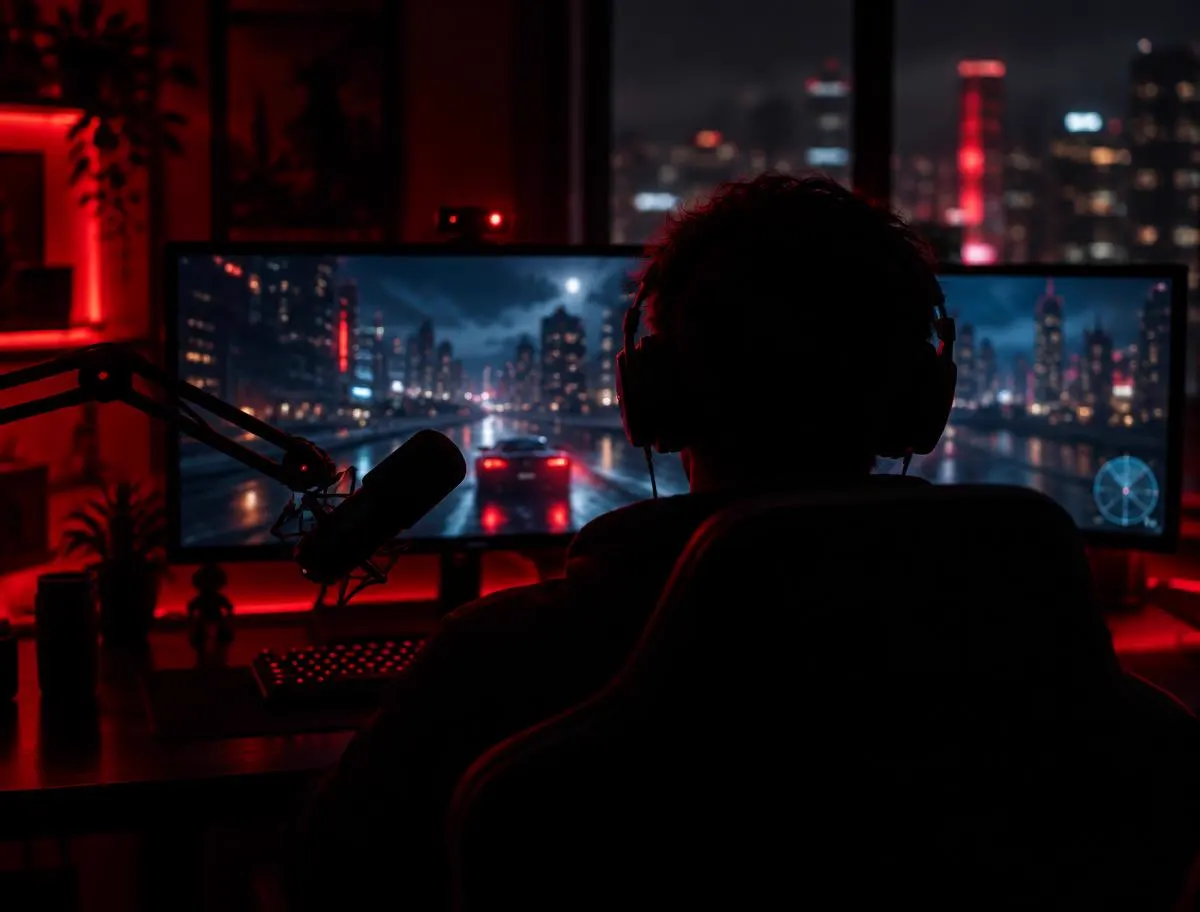 Live streaming GTA roleplay setup